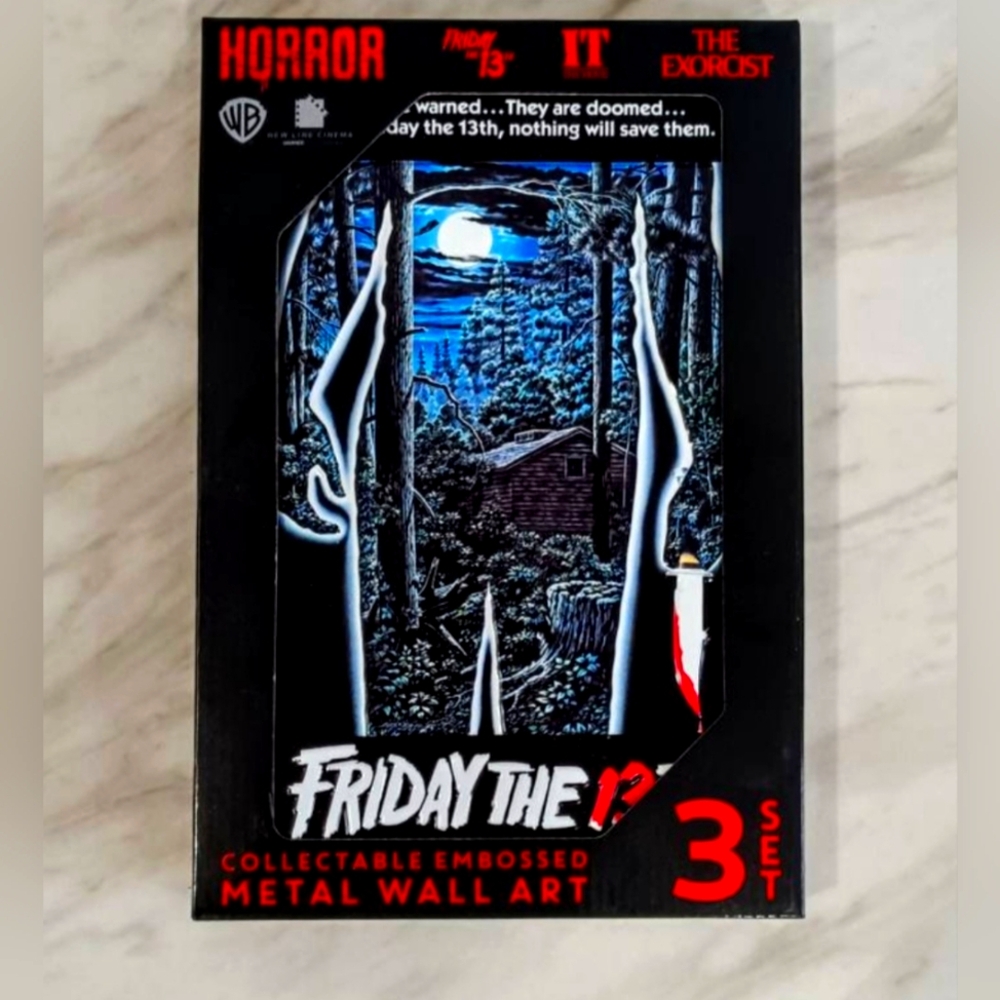 Horror Metal Wall Sign Set